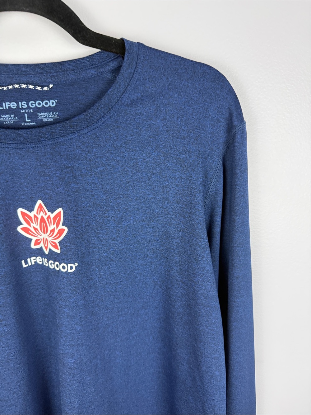Life Is Good Active Lotus Flower Long Sleeve Performance Shirt - Women's Large - Picture 7 of 13